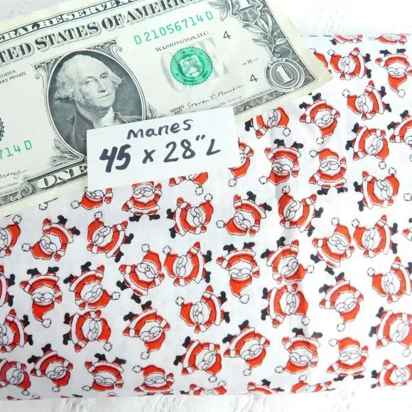 Christmas Holiday Fabric Lot 2.5 pounds Blues 22 pcs, Scraps & Yards Quilting - Picture 11 of 16
